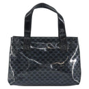 CELINE Macadam Canvas Hand Bag Vinyl Black Auth ti3537-3