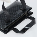 CELINE Macadam Canvas Hand Bag Vinyl Black Auth ti3537-6
