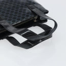 CELINE Macadam Canvas Hand Bag Vinyl Black Auth ti3537-7