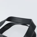 CELINE Macadam Canvas Hand Bag Vinyl Black Auth ti3537-8