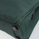 PRADA Hand Bag Nylon Khaki Silver Auth ti3539-10