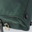 PRADA Hand Bag Nylon Khaki Silver Auth ti3539-11