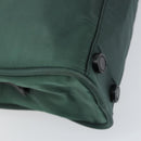 PRADA Hand Bag Nylon Khaki Silver Auth ti3539-13