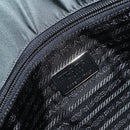 PRADA Hand Bag Nylon Khaki Silver Auth ti3539-17