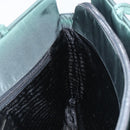 PRADA Hand Bag Nylon Khaki Silver Auth ti3539-19