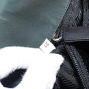 PRADA Hand Bag Nylon Khaki Silver Auth ti3539-25