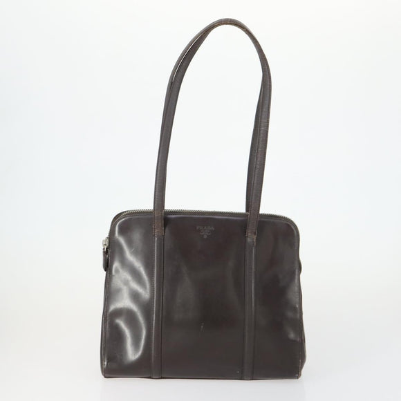 PRADA Bag Nylon Leather Canvas 4 Set Orange Beige Khaki Brown Auth ti3540