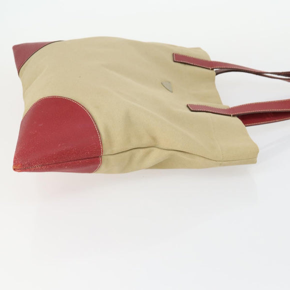 PRADA Bag Nylon Leather Canvas 4 Set Orange Beige Khaki Brown Auth ti3540