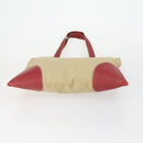 PRADA Bag Nylon Leather Canvas 4 Set Orange Beige Khaki Brown Auth ti3540-25