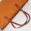 PRADA Bag Nylon Leather Canvas 4 Set Orange Beige Khaki Brown Auth ti3540-5