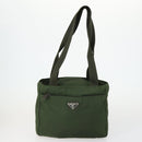 PRADA Bag Nylon Leather Canvas 4 Set Orange Beige Khaki Brown Auth ti3540-8