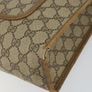 GUCCI GG Supreme Web Sherry Line Tote Bag PVC Beige Red 89 02 997 Auth ti3542-9