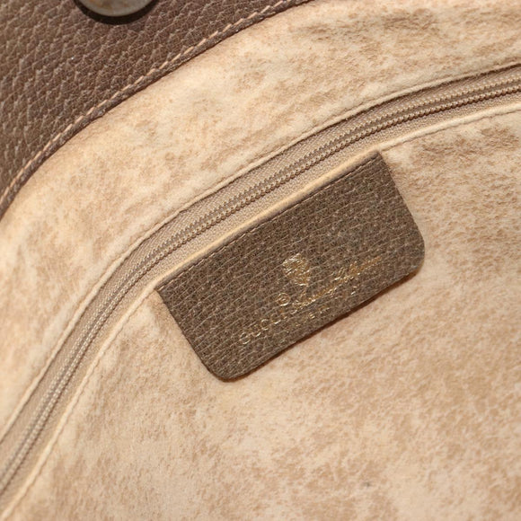 GUCCI GG Supreme Web Sherry Line Tote Bag PVC Beige Red 89 02 997 Auth ti3542