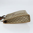 GUCCI GG Supreme Web Sherry Line Tote Bag PVC Beige Red 89 02 997 Auth ti3542-4