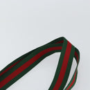 GUCCI GG Supreme Web Sherry Line Tote Bag PVC Beige Red 89 02 997 Auth ti3542-8