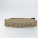 GUCCI GG Supreme Web Sherry Line Tote Bag PVC Beige Red 89 02 997 Auth ti3542-5