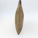 FENDI Zucchino Canvas Hand Bag PVC Vintage Brown Gold Auth ti3543-4