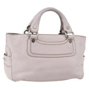 CELINE Boogie Hand Bag Leather Pink Silver Auth ti3544-1