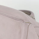 CELINE Boogie Hand Bag Leather Pink Silver Auth ti3544-9