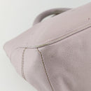 CELINE Boogie Hand Bag Leather Pink Silver Auth ti3544-16