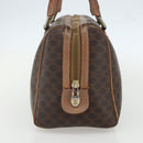 CELINE Macadam Canvas Hand Bag PVC Leather Brown Gold Auth ti3545-3