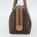 CELINE Macadam Canvas Hand Bag PVC Leather Brown Gold Auth ti3545-4