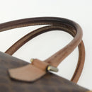CELINE Macadam Canvas Hand Bag PVC Leather Brown Gold Auth ti3545-14
