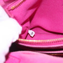 PRADA Canapa PM Hand Bag Canvas 2way Pink Gold Auth ti3547-12
