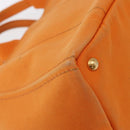 PRADA Canapa GM Hand Bag Canvas Orange Auth ti3548-9