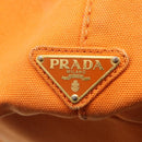 PRADA Canapa GM Hand Bag Canvas Orange Auth ti3548-17