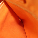 PRADA Canapa GM Hand Bag Canvas Orange Auth ti3548-12