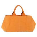 PRADA Canapa GM Hand Bag Canvas Orange Auth ti3548-2
