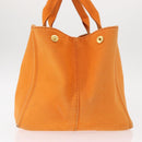 PRADA Canapa GM Hand Bag Canvas Orange Auth ti3548-3