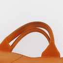 PRADA Canapa GM Hand Bag Canvas Orange Auth ti3548-8
