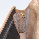 Christian Dior Honeycomb Canvas Chain Shoulder Bag PVC Black Gold Auth ti3549-20