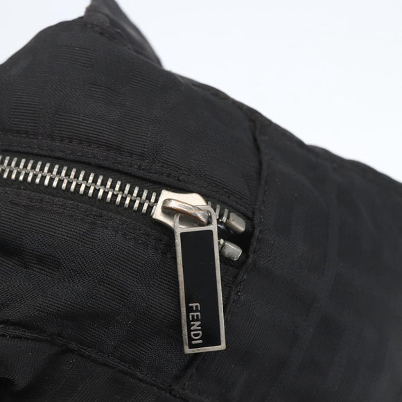 FENDI Zucca Canvas Tote Bag Black Auth ti3550