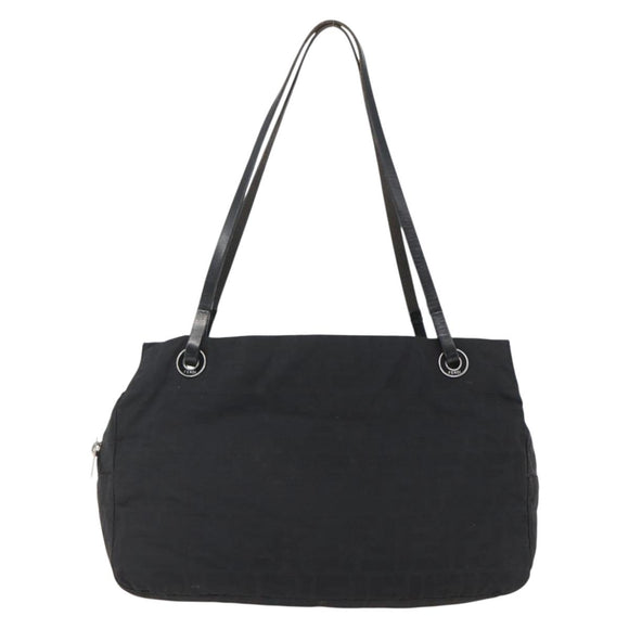 FENDI Zucca Canvas Tote Bag Black Auth ti3550