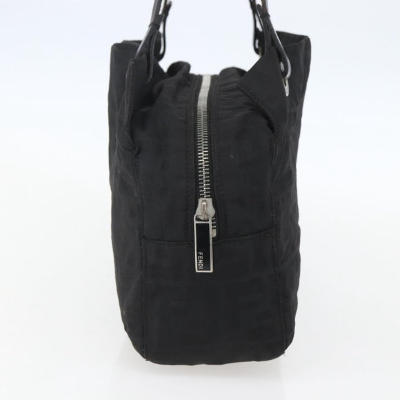 FENDI Zucca Canvas Tote Bag Black Auth ti3550