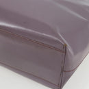 PRADA Hand Bag Patent leather Purple Silver Auth ti3551-9