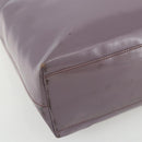 PRADA Hand Bag Patent leather Purple Silver Auth ti3551-14