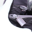 PRADA Hand Bag Patent leather Purple Silver Auth ti3551-10