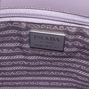 PRADA Hand Bag Patent leather Purple Silver Auth ti3551-17