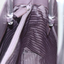 PRADA Hand Bag Patent leather Purple Silver Auth ti3551-19