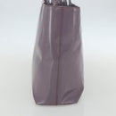 PRADA Hand Bag Patent leather Purple Silver Auth ti3551-4