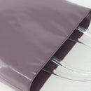 PRADA Hand Bag Patent leather Purple Silver Auth ti3551-6