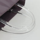 PRADA Hand Bag Patent leather Purple Silver Auth ti3551-7