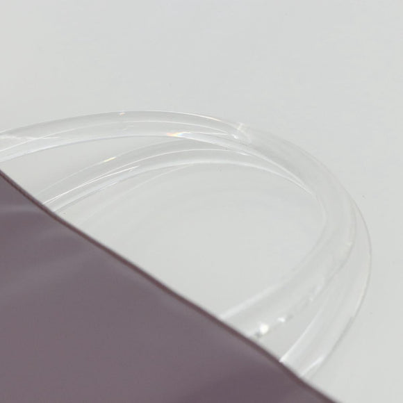 PRADA Hand Bag Patent leather Purple Silver Auth ti3551