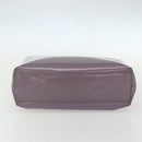 PRADA Hand Bag Patent leather Purple Silver Auth ti3551-5