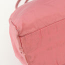 PRADA Hand Bag Nylon Pink Silver Auth ti3552-14