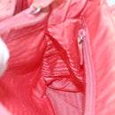 PRADA Hand Bag Nylon Pink Silver Auth ti3552-20